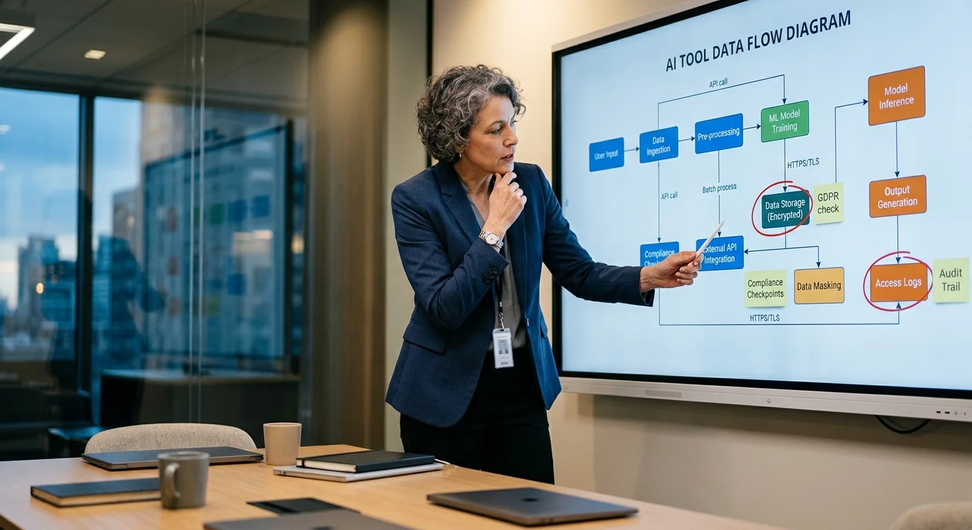 Privacy manager mapping AI data flows for GDPR compliance audit